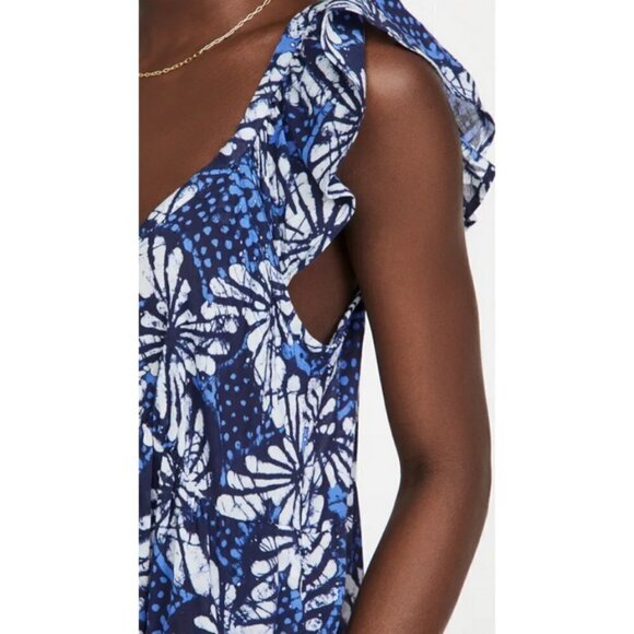 💕XIRENA💕 Leyla Dress ~ Water Blue Print Large - Picture 9 of 16